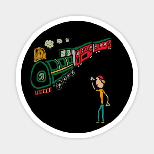 Trainspotting Magnet